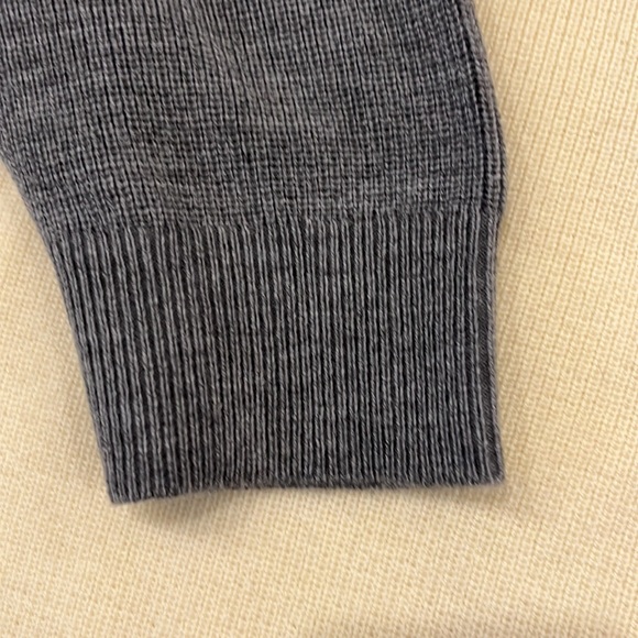 DANIEL CREMIEUX 100% EXTRA FINE MERINO WOOL XXL SWEATER TWO TONE GREY AND CREAM - Picture 3 of 9